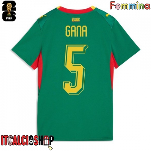 Senegal Idrissa Gueye #5 Seconda Maglia Femmina Mondiali 2026 Manica Corta